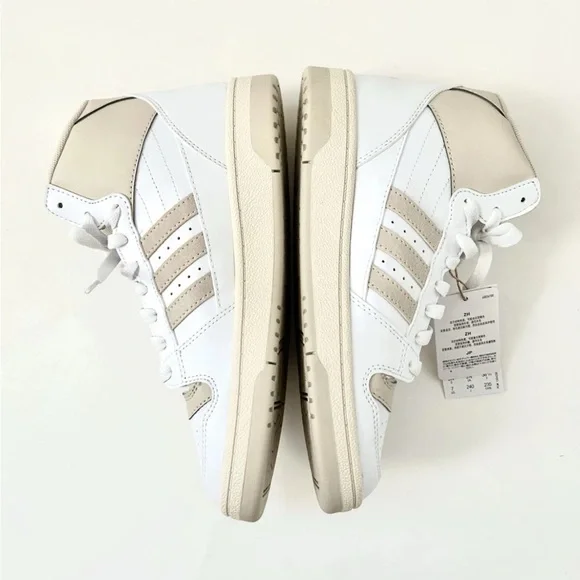 Adidas Break Start Mid Sneaker White Beige Lace Up Women's NWB Size 7 - Picture 13 of 14